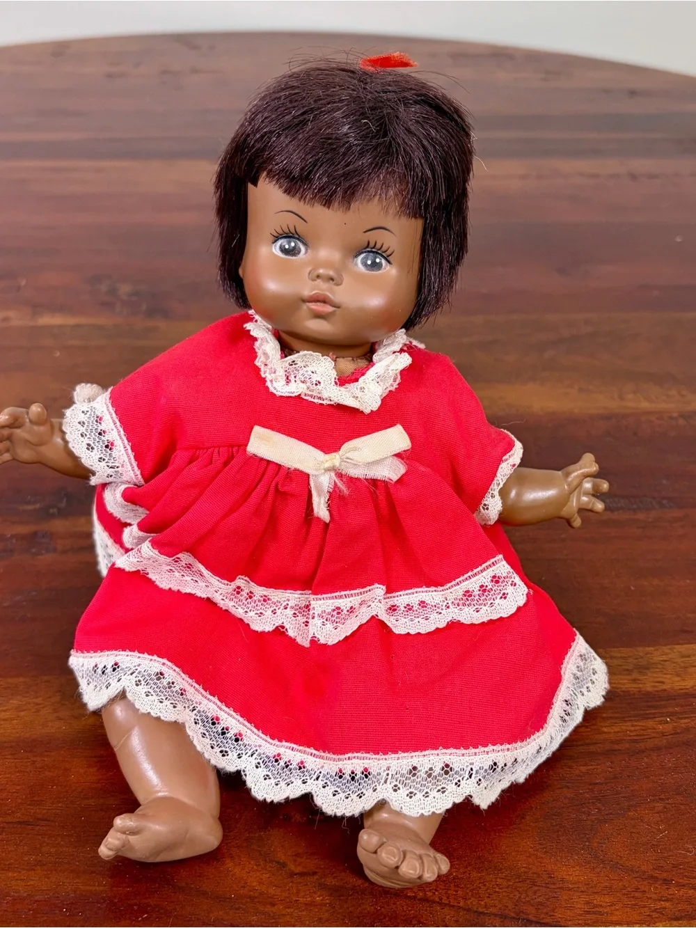 1968 Horsman Dolls Baby Doll with Red Dress